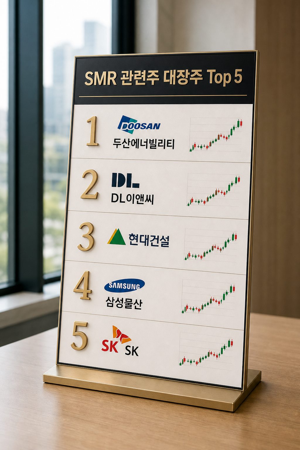 SMR 관련주 대장주 Top 5, 2026년 기업별 사업성과 투자 기준