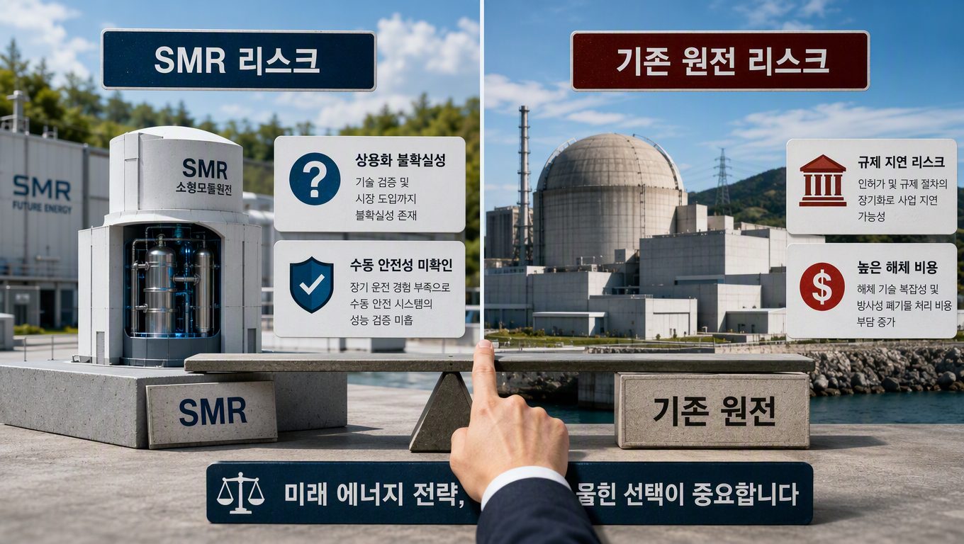 SMR 리스크와 기존 원전 리스크의 차이 비교 분석