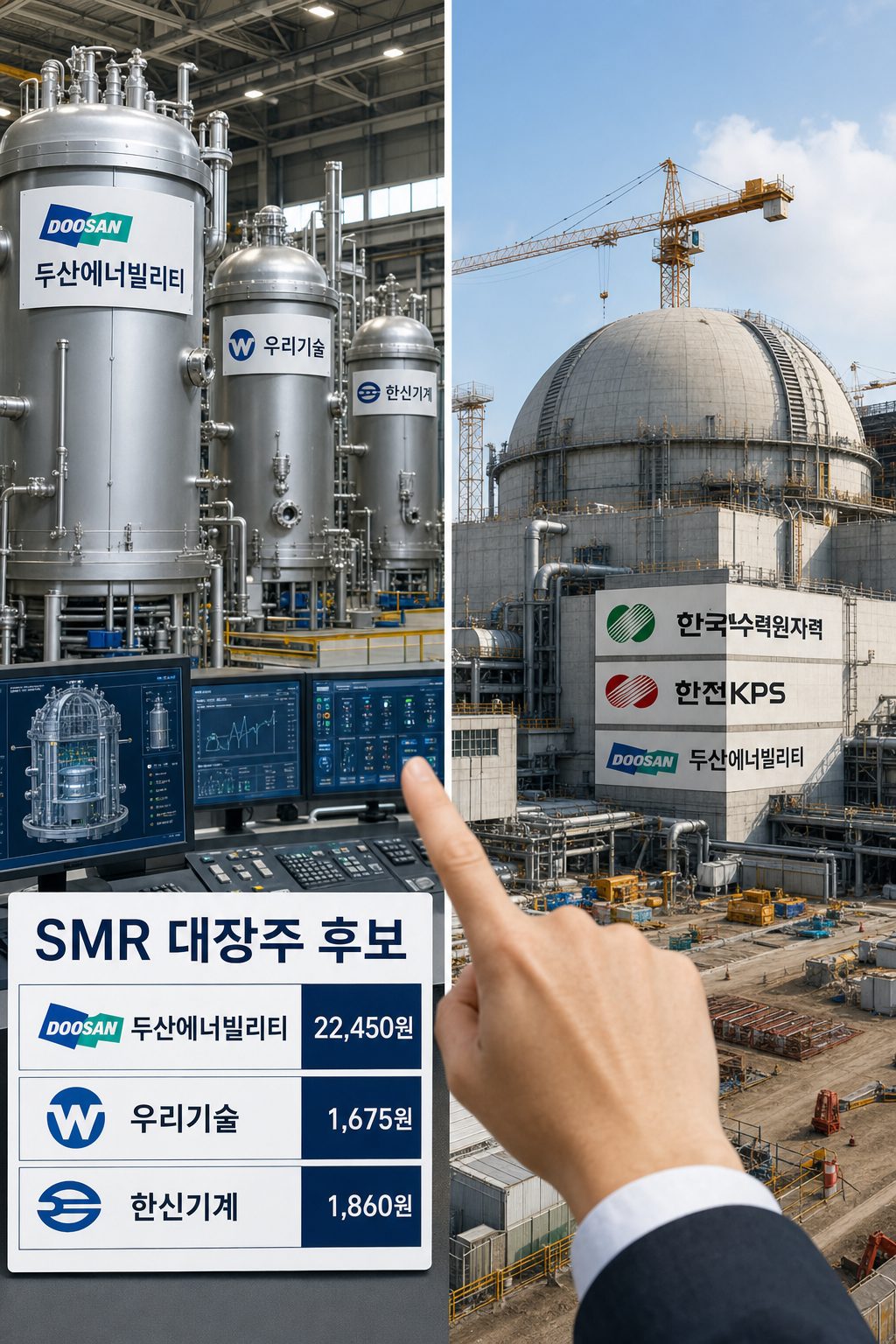 smr 대장주 한국 후보와 기존 원전 기업 사업 모델 비교