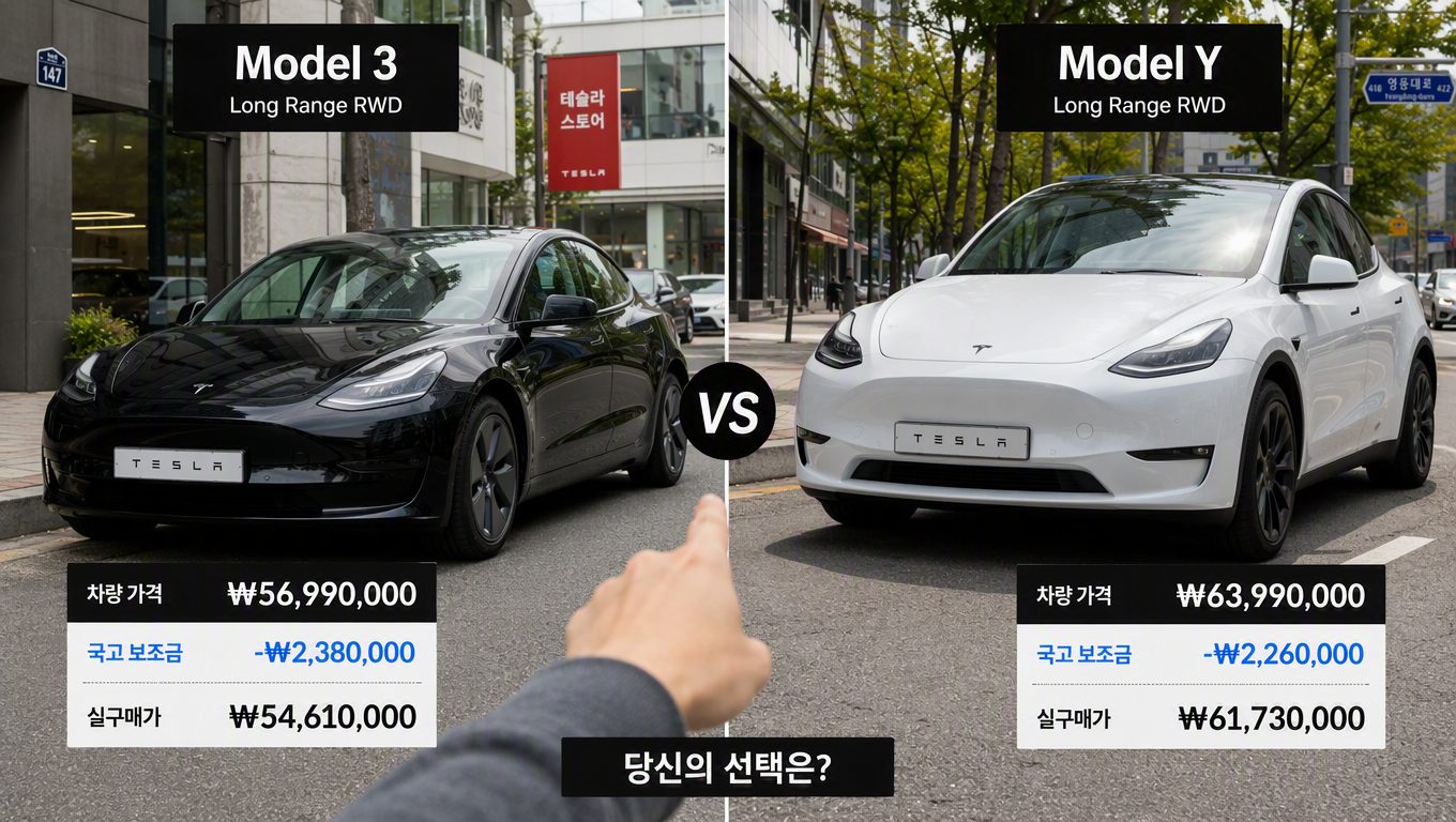테슬라 모델 3 모델Y보다 후회 없을까요