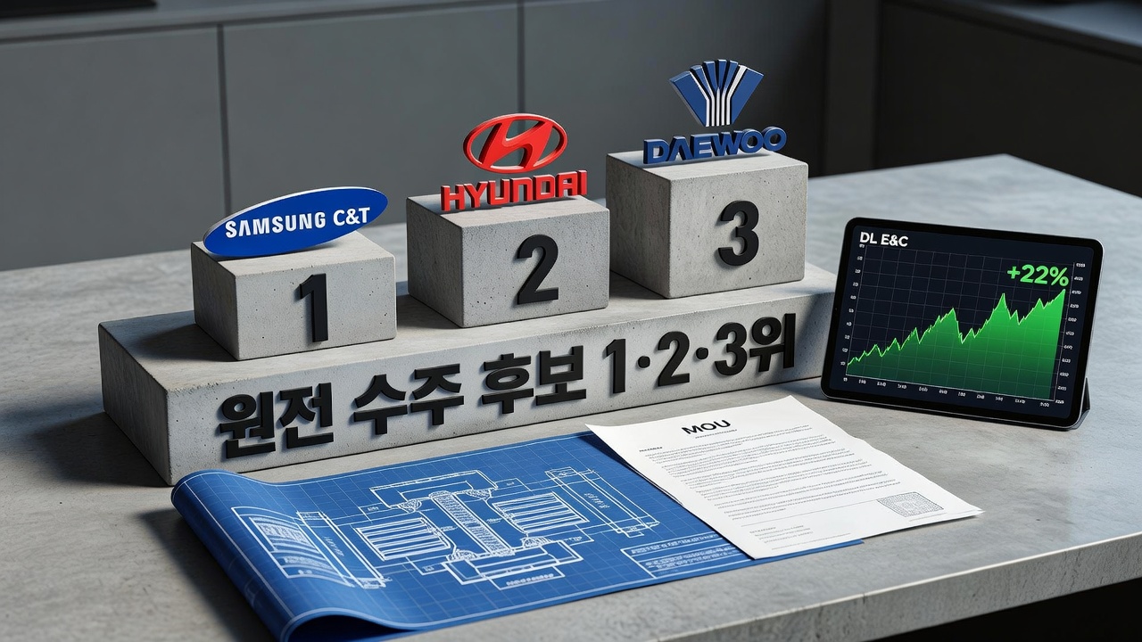 원전 건설주 수주 기업과 MOU 영향