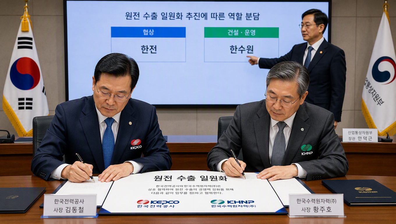 원전 수출 일원화 추진 배경과 역할 분담·실행 단계