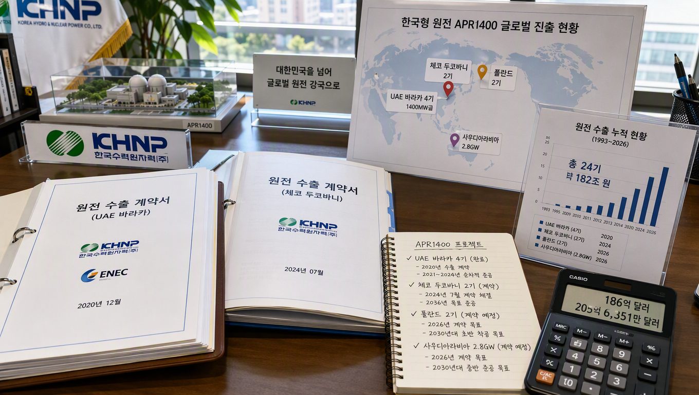 2026년 원전 수출 현황과 한수원 해외 프로젝트 동향