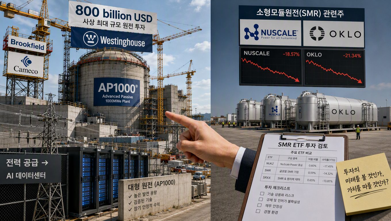 트럼프 행정부의 AI 데이터센터 원전 정책과 SMR ETF 선택 기준