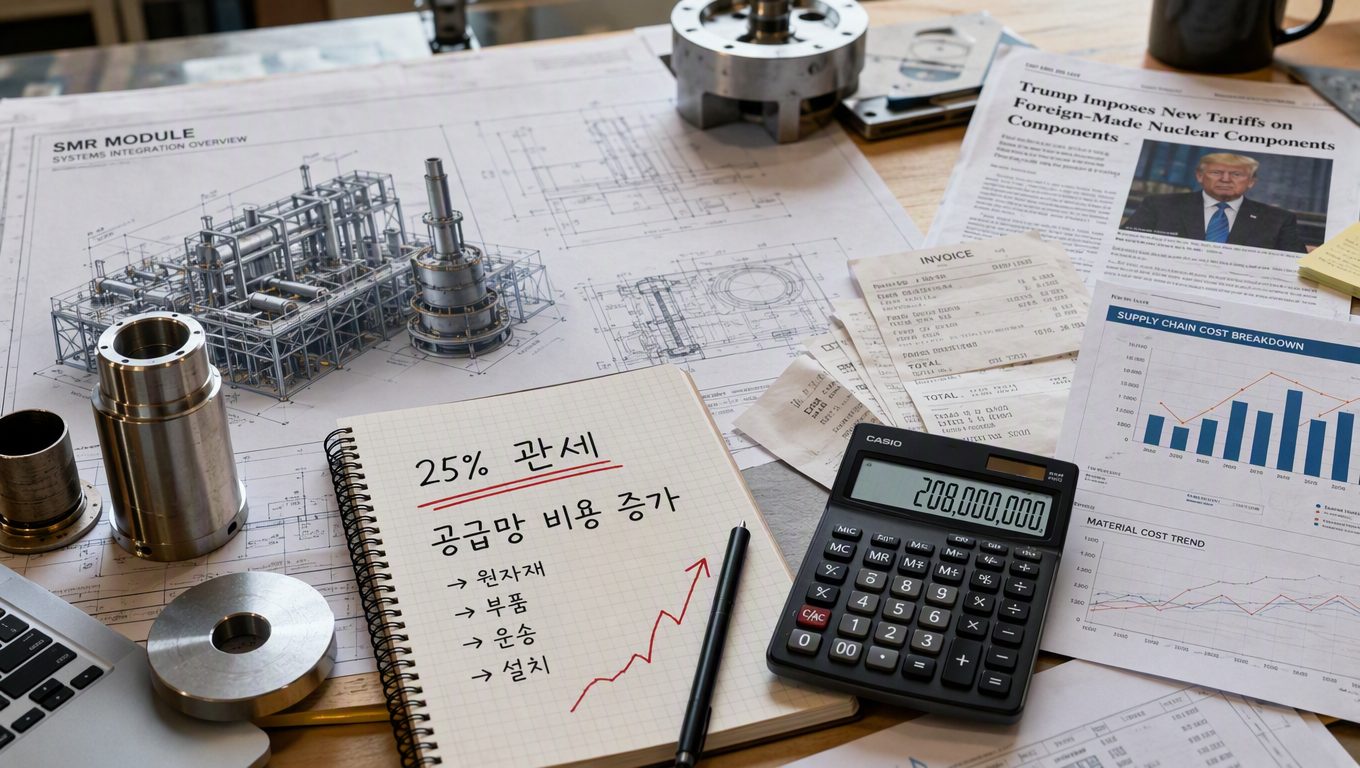 트럼프 원전 관세가 SMR 공급망 비용 구조에 미치는 영향