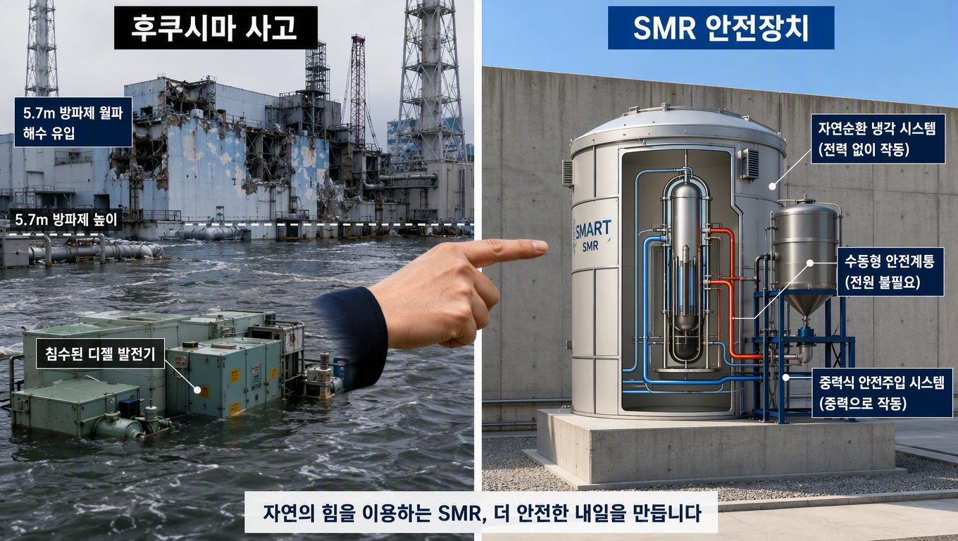 후쿠시마 원전 사고 대책과 SMR 안전성 비교