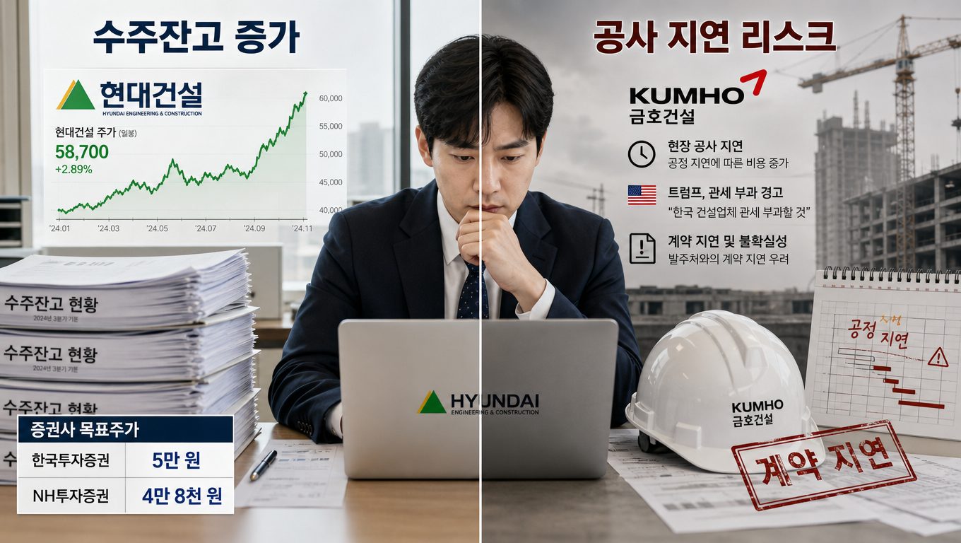 2026 국내 건설주 주가, 수주 잔고와 리스크를 어떻게 봐야 할까